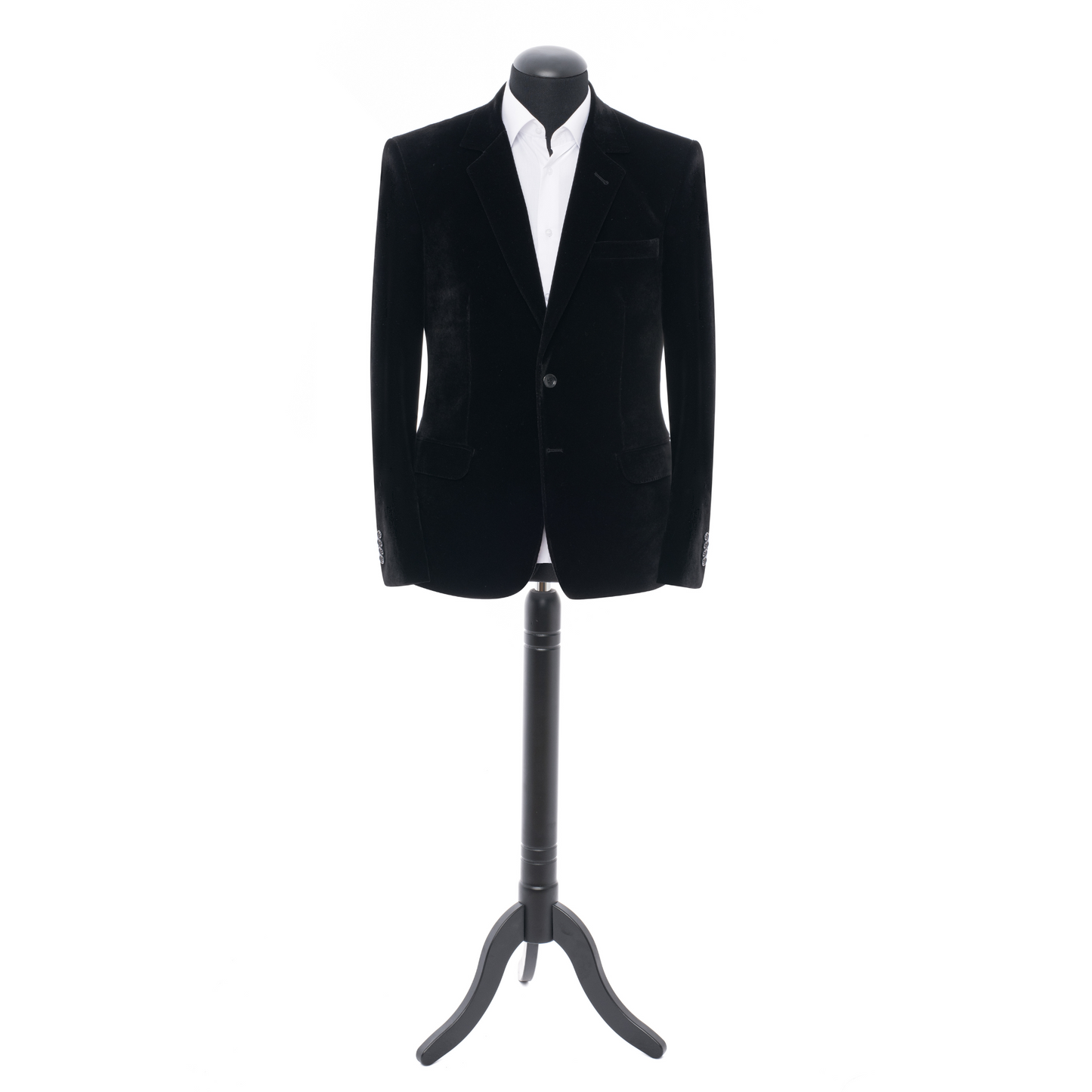 Sacou slim catifea negru