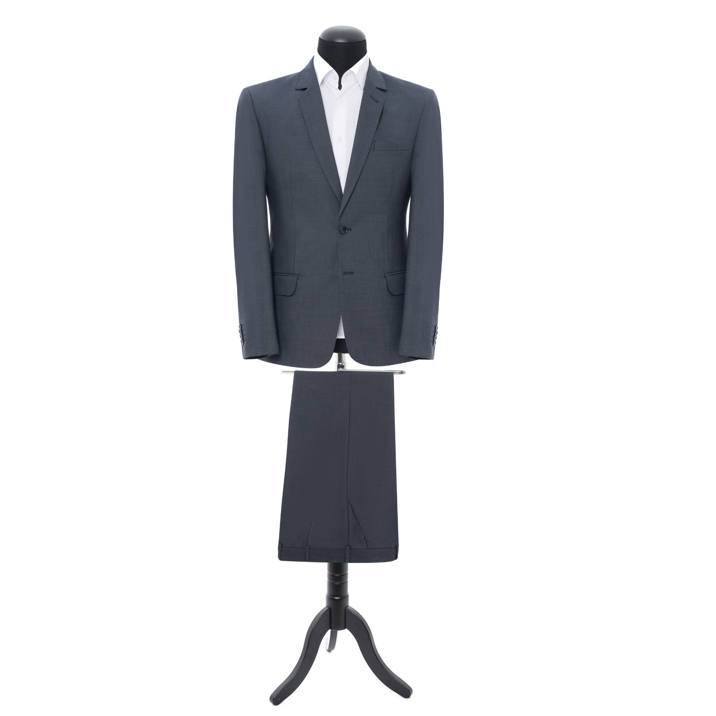Costum slim gri închis
