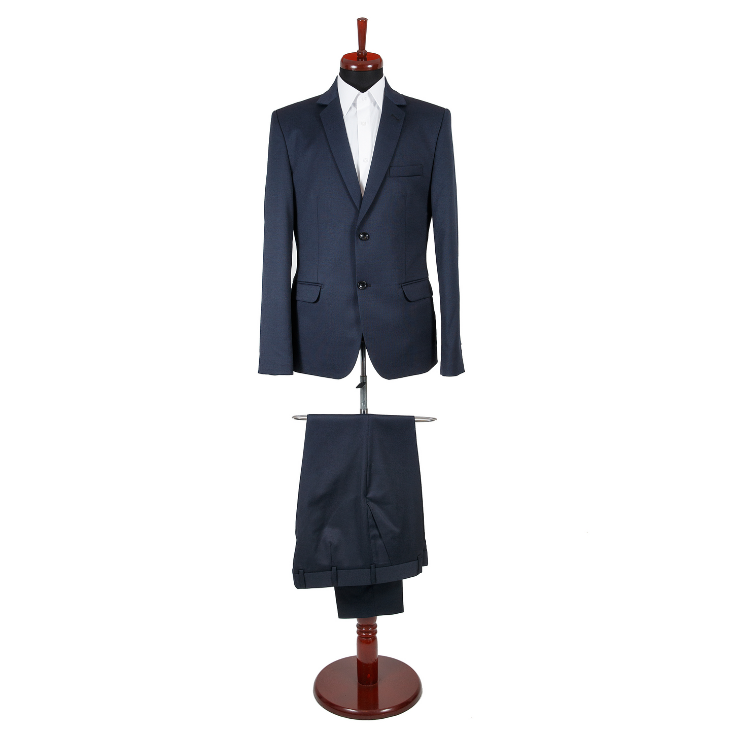 Costum slim bleumarin cu buzunare