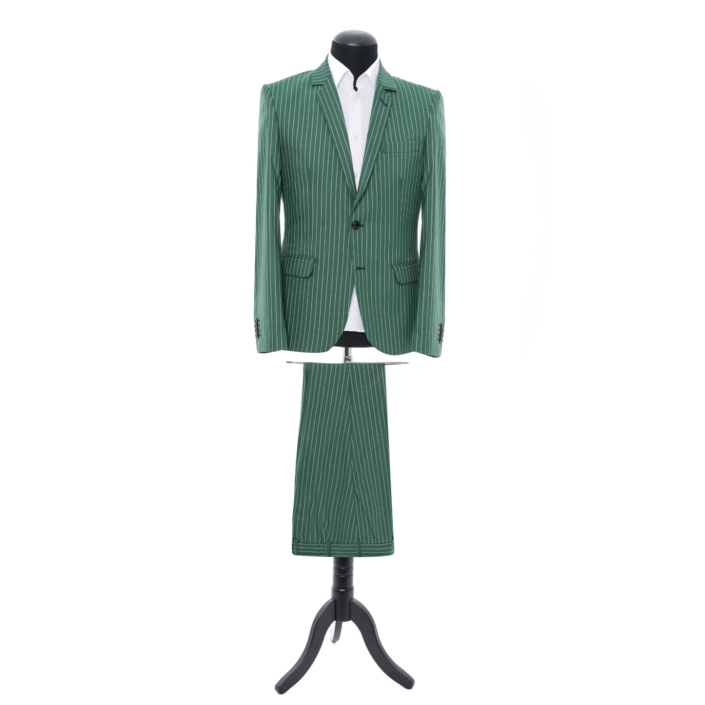 Costum slim verde