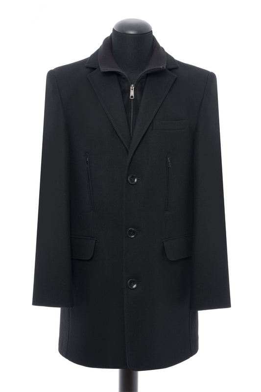 Palton negru clasic