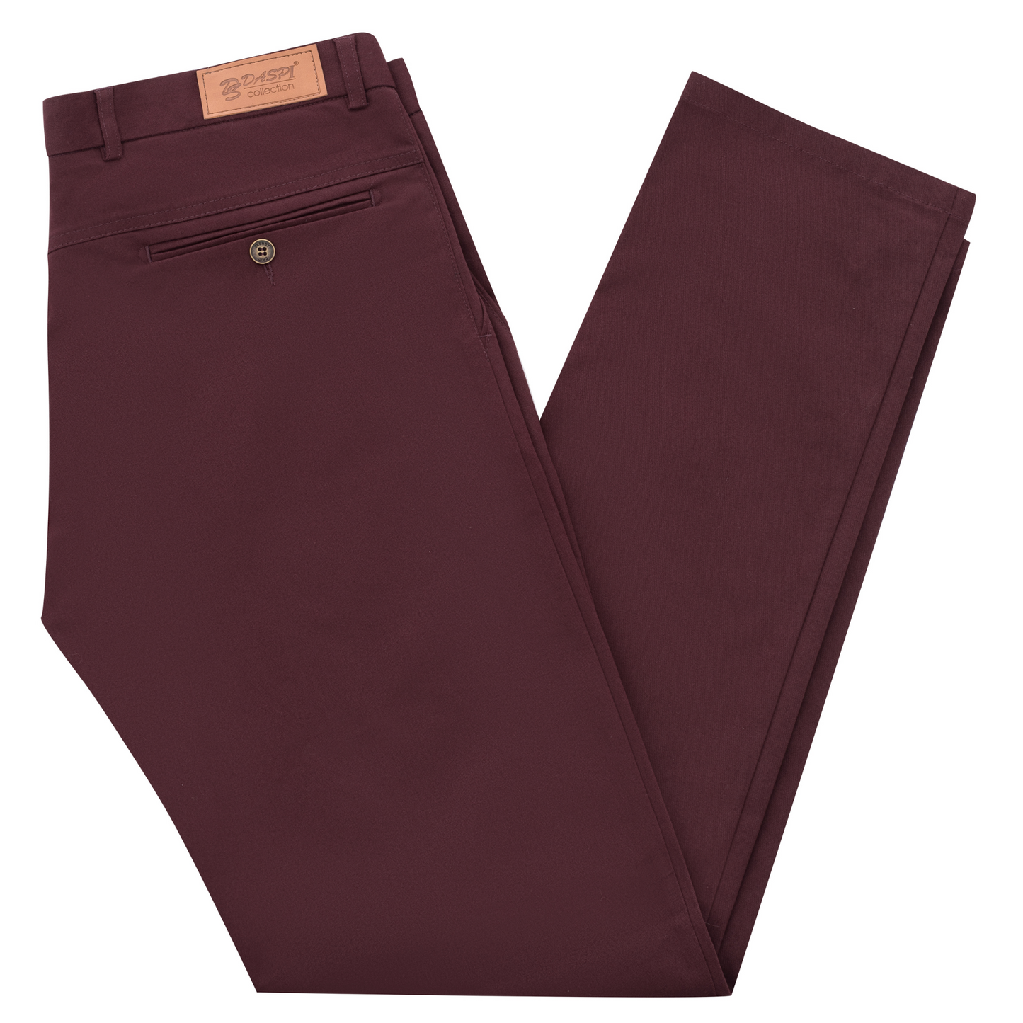 Pantaloni slim burgundi