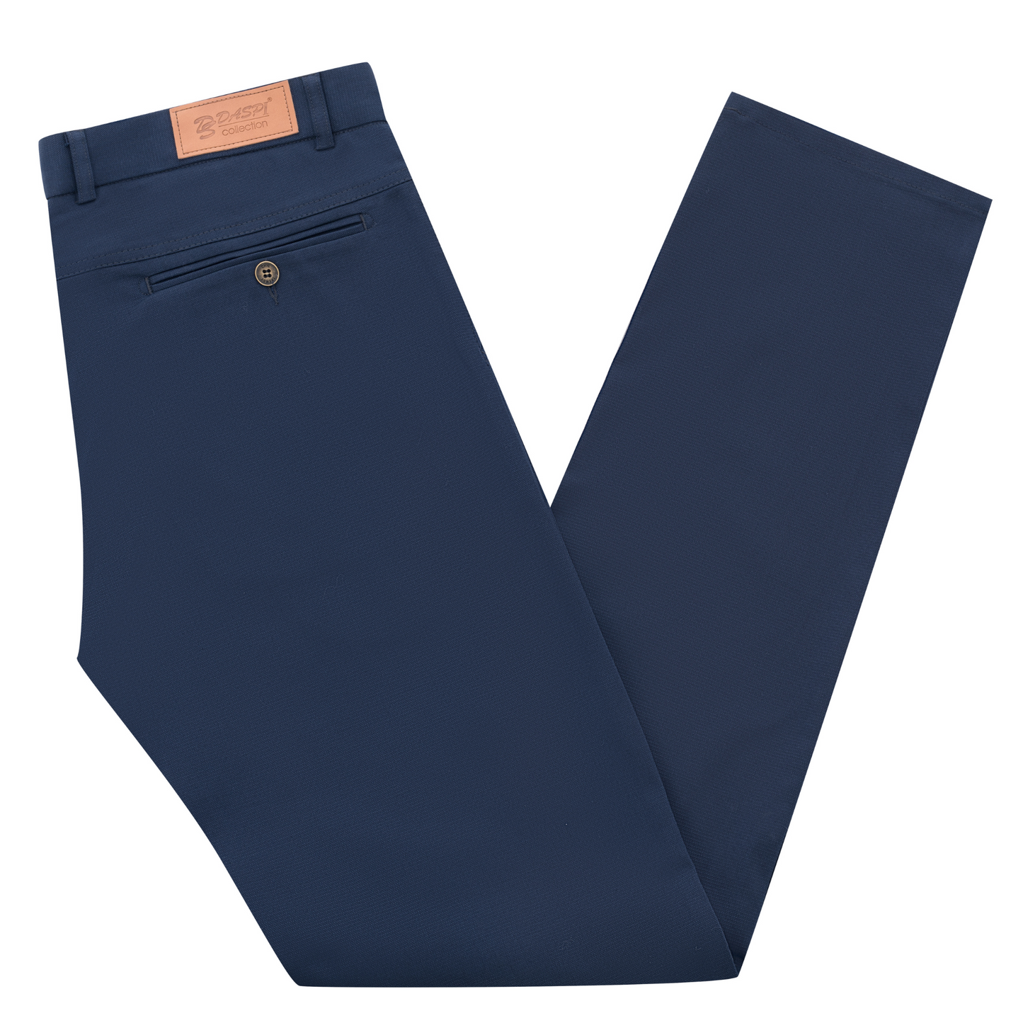 Pantaloni slim bleumarin